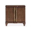 Bowery Hill Bachelor Chest in Spiced Rum With 2 Doors and Adjustable Shelf