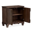 Bowery Hill Bachelor Chest in Spiced Rum With 2 Doors and Adjustable Shelf