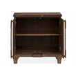 Bowery Hill Bachelor Chest in Spiced Rum With 2 Doors and Adjustable Shelf