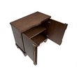 Bowery Hill Bachelor Chest in Spiced Rum With 2 Doors and Adjustable Shelf