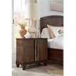 Bowery Hill Bachelor Chest in Spiced Rum With 2 Doors and Adjustable Shelf