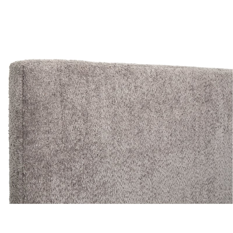 Bowery Hill King Upholstered Panel Bed in Black Heron With Oslo Pewter