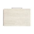 Bowery Hill 2-Drawer Nightstand in Misty Cloud With Resin End Panels