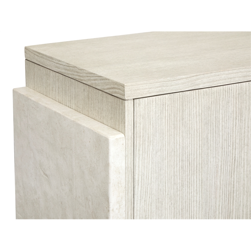 Bowery Hill Server in Misty Cloud With Wine Storage and 150 lb Capacity