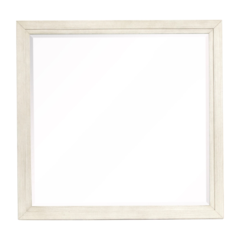 Bowery Hill 6-Drawer Dresser With Landscape Mirror in Misty Cloud