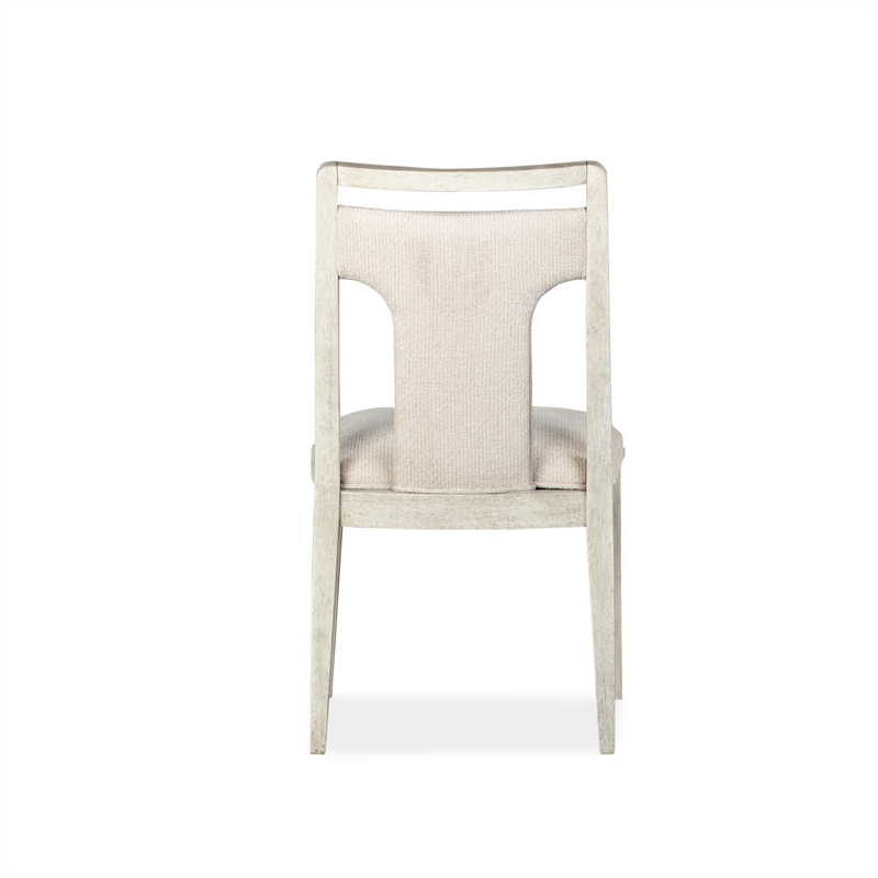 Bowery Hill Upholstered Side Chair 2-Pack in Misty Cloud 300 lb Capacity