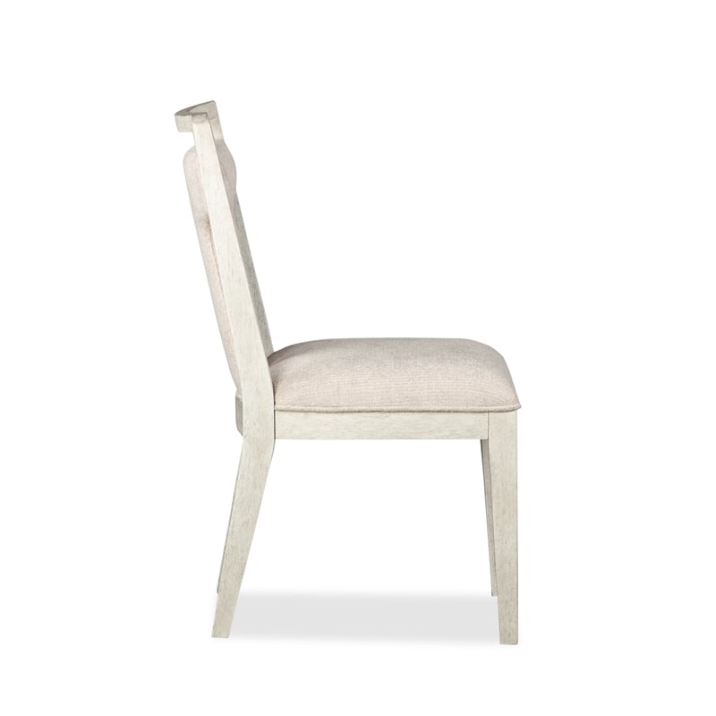 Bowery Hill Upholstered Side Chair 2-Pack in Misty Cloud 300 lb Capacity