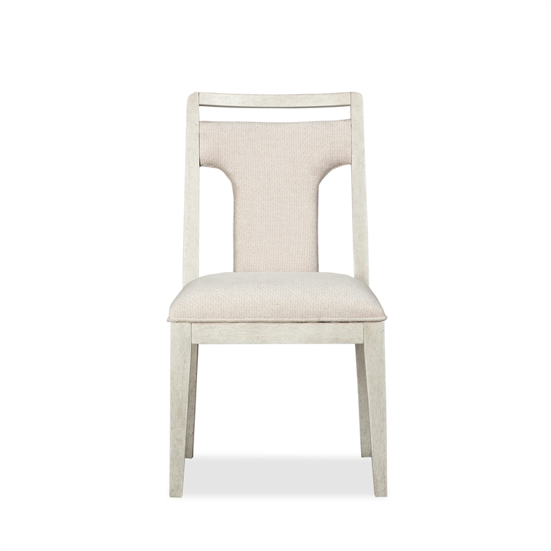 Bowery Hill Upholstered Side Chair 2-Pack in Misty Cloud 300 lb Capacity