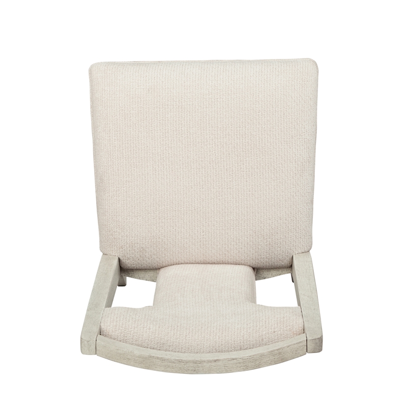 Bowery Hill Upholstered Side Chair 2-Pack in Misty Cloud 300 lb Capacity