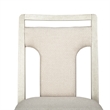 Bowery Hill Upholstered Side Chair 2-Pack in Misty Cloud 300 lb Capacity