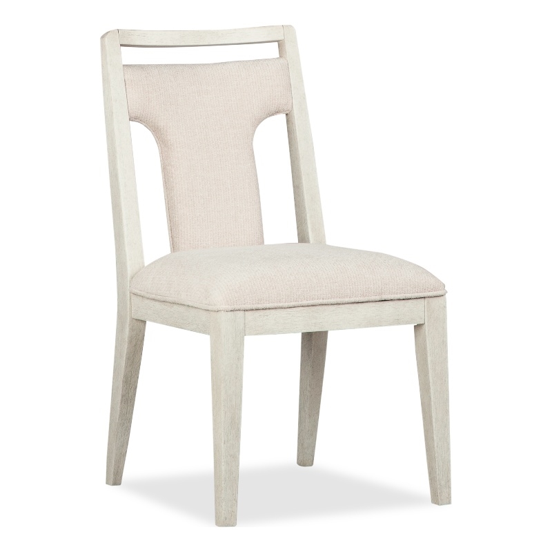 Bowery Hill Upholstered Side Chair 2-Pack in Misty Cloud 300 lb Capacity