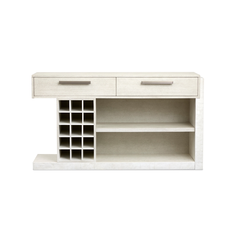Bowery Hill Sideboard in Misty Cloud With Wine Storage and 15 Slots