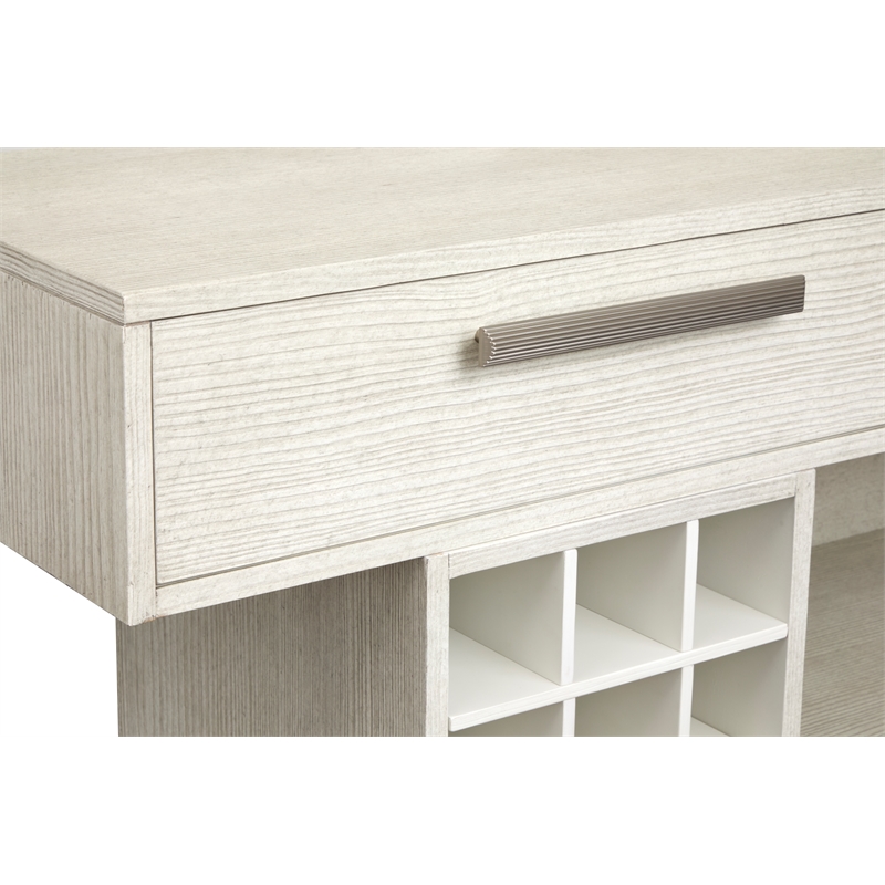 Bowery Hill Sideboard in Misty Cloud With Wine Storage and 15 Slots