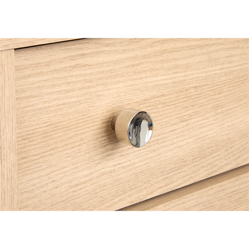 Bowery Hill Queen Panel Storage Bed in Sandstone Beige With 2 Drawers