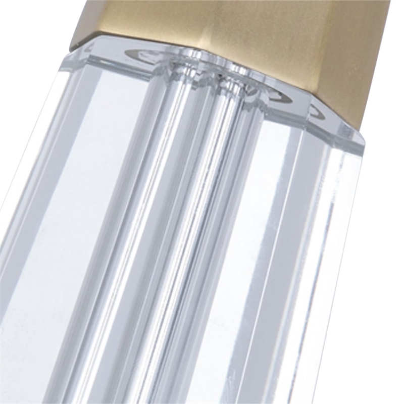 Bowery Hill Transitional Glass Buffet Lamp in Brushed Brass/White