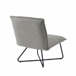 Bowery Hill Gray Sherpa Accent Chairs - 2 Piece Set