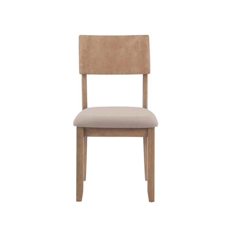 Bowery Hill Dining Set of Table & 4 Chairs & Bench in Washed Gray
