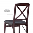 Bowery Hill Dining Set of 6 Folding Chairs and Gathering Table