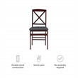 Bowery Hill Dining Set of 6 Folding Chairs and Gathering Table