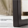 Bowery Hill Barrel Back Metal Bar Stool Set in Gray/Espresso