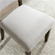 Bowery Hill Wood Upholstered Dining Chair Set in Gray Washed Black Bean