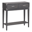 Bowery Hill 1-Drawer Wood Hall Stand with Display Shelf in Gray
