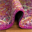 Bowery Hill Vintage Turkish Medallion Faded Fuchsia Area Rug 5'3
