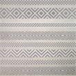 Bowery Hill Gray Multi-Pattern Indoor Outdoor Area Rug 6'7