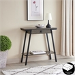 Bowery Hill Wood and Metal Console Table with Drawer in Gray