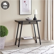 Bowery Hill Wood and Metal Console Table with Drawer in Gray