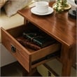 Bowery Hill Traditional Solid Wood End Table Set of 2 in Rust