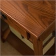 Bowery Hill Traditional Solid Wood End Table Set of 2 in Rust