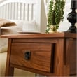 Bowery Hill Traditional Solid Wood End Table Set of 2 in Rust