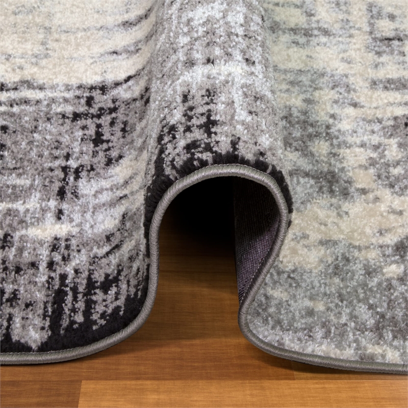 Bowery Hill Vintage Monochromatic Abstract Area Rug 5'3