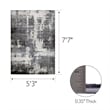 Bowery Hill Vintage Monochromatic Abstract Area Rug 5'3