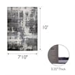 Bowery Hill Vintage Monochromatic Abstract Area Rug 7'10