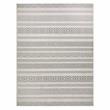 Bowery Hill Multi-Color-Pattern Indoor Outdoor Area Rug 4' x 6' in Gray/Beige