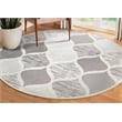 Bowery Hill Quatrefoil Indoor Outdoor Round Area Rug 5'3