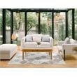Bowery Hill Quatrefoil Indoor Outdoor Area Rug 3' x 5' in Gray/Ivory