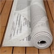 Bowery Hill Quatrefoil Indoor Outdoor Area Rug 3' x 5' in Gray/Ivory