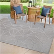 Bowery Hill Geometric Indoor Outdoor Area Rug 7'10