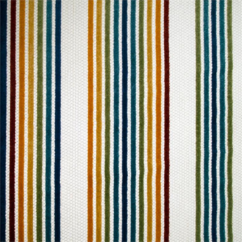 Bowery Hill Colorful Line Indoor Outdoor Area Rug 4' x 6' in Multi-Color
