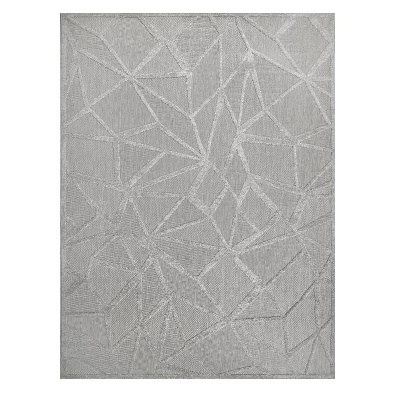 Bowery Hill Geometric Indoor Outdoor Area Rug 5'3