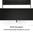 Bowery Hill Transitional Queen Bed and 2 Nightstands Set in Black