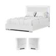 Bowery Hill Bedroom Set with 2 Nightstands and Eastern King Bed