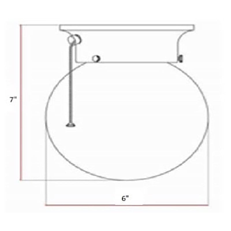 Bowery Hill Globe Steel Ceiling Light with Pull Chain in Bronze