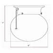 Bowery Hill Globe Steel Ceiling Light with Pull Chain in Bronze