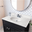 Bowery Hill Cultured Marble White on White Vanity Top 37 Inch x 22 Inch