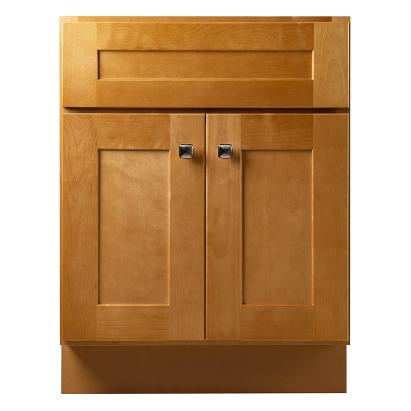 Bowery Hill 24-Inch Vanity w/out Top Fully Assembled in Modern Birch