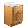 Bowery Hill 24-Inch Vanity w/out Top Fully Assembled in Modern Birch